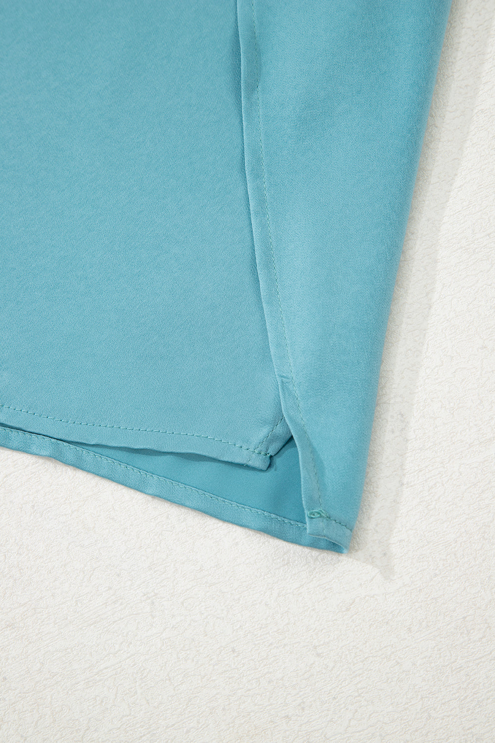 "Be Exclusive" Peacock Blue Drawstring Split Side Flowy Long Skirt